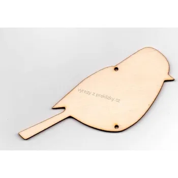 Stavební deska Výřez z překližky, M62/1, SÝKORKA-KŘIDÉLKO, 11,5x9cm, 1ks