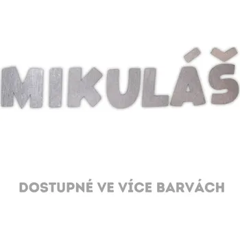 Jmenovka na stůl WoodenPuzzle.cz Dřevěná jmenovka bez podkladu - Capital Velikost: 45 cm