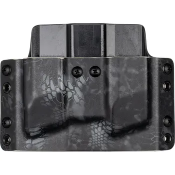 Příslušenství pro sportovní střelbu RH Holsters OWB - CZ P-10 C/F/S/SC - CZ P-07/09 - vnější kydexové pouzdro na 2 zásobníky - plný sweatguard - kryptek typhon/černá Umístění pouzdra: Levý bok (pravák)