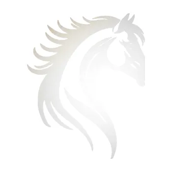 Samolepící dekorace SAMOLEPKA Kůň 106 pravá vlající hříva (82 - odrazková reflexní bílá) NA AUTO, NÁLEPKA, FÓLIE, POLEP, TUNING, VLASTNÍ TEXT, TISK, AUTOSAMOLEPKY.cz, POLEPY, OBRÁZEK, LOGO, SAMOLEPKY