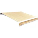 ZBXL Plachta na markýzu oranžovo-bílá 350 x 250 cm plátěná