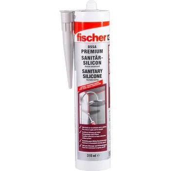 stavební silikon Silikon sanitární fischer DSSA 310ml šedý