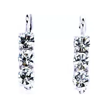 Náušnice Stříbrné náušnice Swarovski light azore - NK1323 (Stříbrné náušnice se Swarovski krystalem)