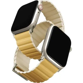Příslušenství k chytrým hodinkám UNIQ Revix Premium Edition řemínek pro Apple Watch 41/40/38mm Canary (žlutý/béžový)