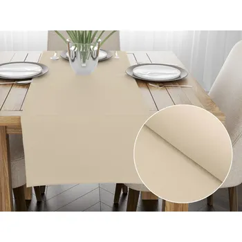 ubrus Dekorační běhoun na stůl BKS-407 Krémově béžový 35x120 cm
