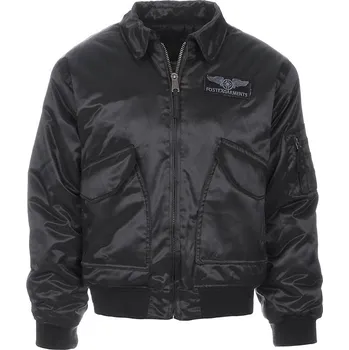 Pánský bomber FOSTEX Bunda CWU Heavy Duty letecká s Velcro černá Fostex® Vyberte velikost: XXL