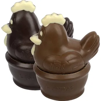 Čokoláda Leonidas Velikonoční slepice v ošatce (belgická čokoláda cca 350g) Druh čokolády: mléčná