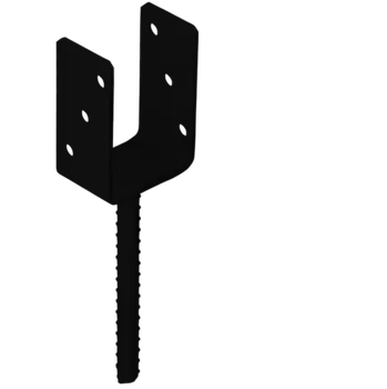 Patka sloupku černá PS 80U C 81 x 120 x 60 x 4,0