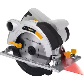 Sada zahradního nářadí Kotoučová, okružní pila s laserem, příkon 1600 W, 5000 ot./min., Ø kotouče 190 mm, napětí 230V, MAXXSERIES BATAVIA 7064693 (BATAVIA)