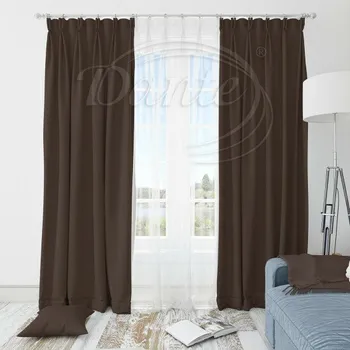 Dante Látka Blackout UNI 117 hnědý na závěsy, polštářky - 50 x 50 cm
