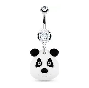 Piercing Piercing do pupíku - FIMO panda