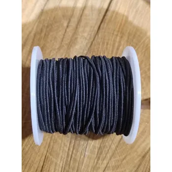 Textilie Kulatá pruženka Ø1,2 mm barva černá