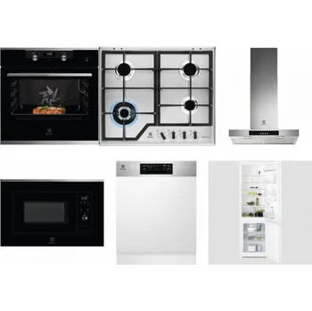 Set domácích spotřebičů ELECTROLUX KODEC75X2 + ELECTROLUX KGS64362XX + ELECTROLUX LFT426X + ELECTROLUX LMS2203EMX + ELECTROLUX EEM48300IX - přebaleno + ELECTROLUX LNT3LF18S