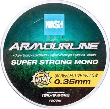 Nash Vlasec Armourline Mono UV Yellow 0,35mm/15lb 1000m