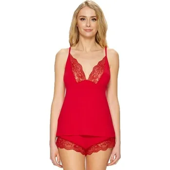 Dámské pyžamo Dámské pyžamo 54/2-229/714 FABIO červená L