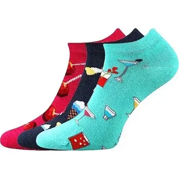 Pánská móda DEDON kotníčkové veselé barevné ponožky Lonka - LÍZÁTKA