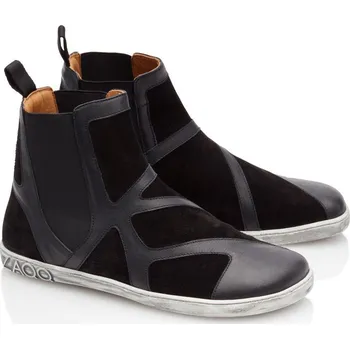 Dámská zdravotní obuv ZAQQ QEY WEST 37-43 NAPPA/VELUR Dvouvrstvá hlazená i broušená kůže Černá 38