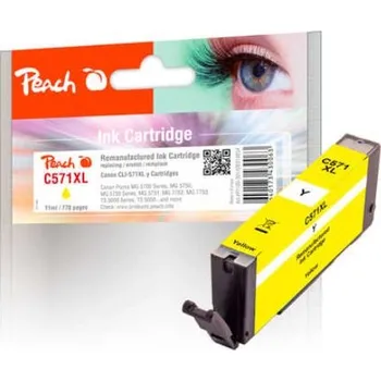 PEACH kompatibilní cartridge Canon CLI-571XLY, yellow, 11 ml