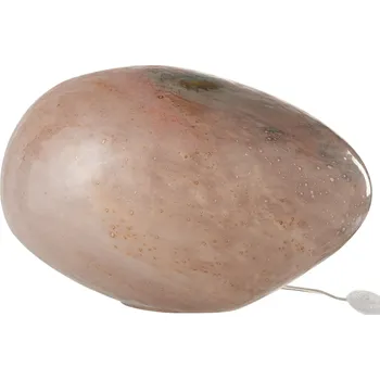 Lampička Růžová skleněná stolní lampa J-line Planet 40 x 30 cm