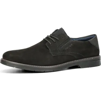 Pánské polobotky Rieker pánské nubukové polobotky - černé