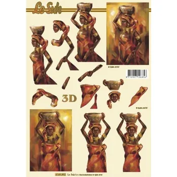 3D papíry pro vystřihování- Afrika 4