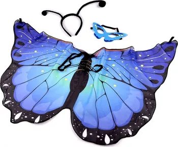 Karnevalový doplněk Stoklasa Karnevalové doplňky motýl modré