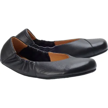 Dámské baleríny ZAQQ MAIQA 36-44 NAPPA/NAPPA Dvouvrstvá hlazená kůže Černá 42