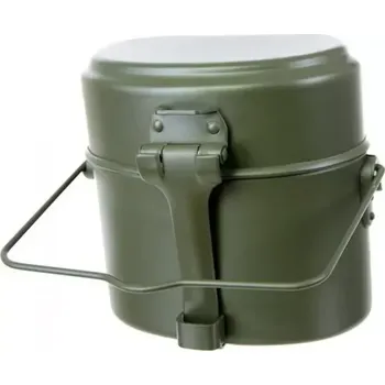 Kempingové nádobí Ešus Bundeswehr-NOVÝ (Originální 3-dílný ešus používaný v Německém Bundeswehru.)