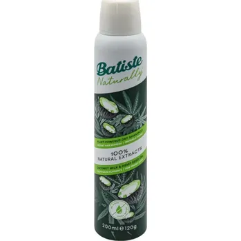 Šampon BATISTE NATURALLY Coconut & Hemp, suchý šampon, 200 ml