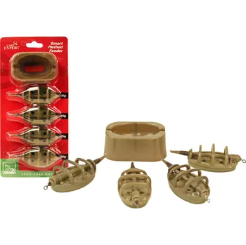 CARP EXPERT Sada krmítek Smart Method Feeder Go Green 30 g 40 g 40 g 60 g 4 ks