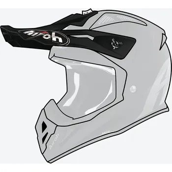 Auto-moto Kšilt pro přilbu AVIATOR ACE 2, AIROH (černý matný)