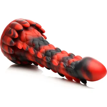 Dildo Creature Cocks Demon Rising Scaly Dragon Silicone Dildo Red