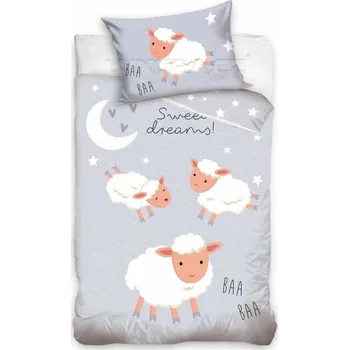 Povlečení Povlečení do postýlky Sladké sny ovečky - 100x135 cm + 40x60 cm
