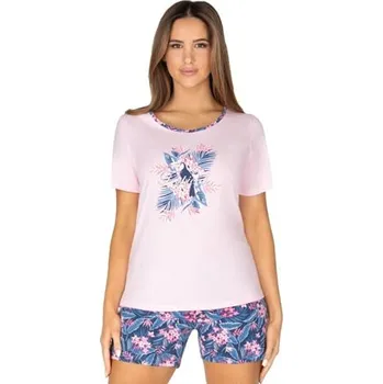 Dámské noční prádlo Dámské pyžamo 990 REGINA zelená mint XL