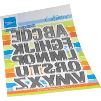 Řezačka papíru Marianne Design Abeceda velká písmena - vyřezávací kovové šablony Craftables (26ks)