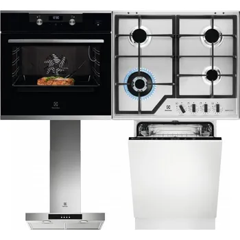 Set domácích spotřebičů ELECTROLUX KODEC75X2 + ELECTROLUX KGS64362XX + ELECTROLUX LFT426X + ELECTROLUX EEA27200L
