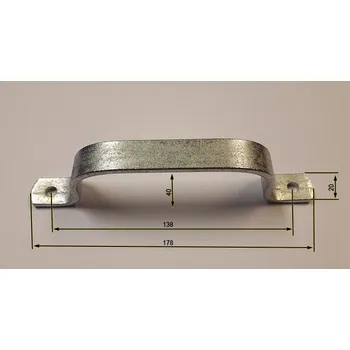 Nábytkové kování Masivní rukojeť úchytka 2 varianty Varianta: délka 178mm