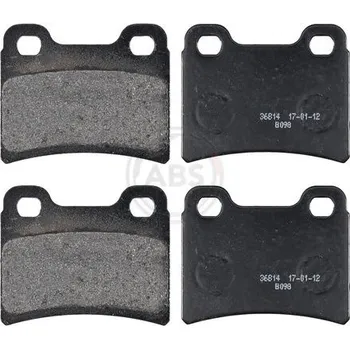 Brzdová destička Sada brzdových destiček, kotoučová brzda A.B.S. 36814