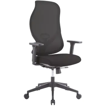 WAVE - židle kancelářská, kříž černý, černá