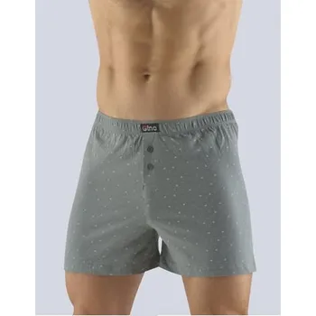 Trenýrky Pánské trenky volné GINO 75148P šedá salátová XL/XXL