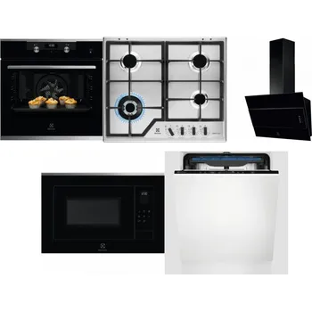 Set domácích spotřebičů ELECTROLUX KODEH70X + ELECTROLUX KGS64362XX + ELECTROLUX LFV316K + ELECTROLUX LMS4253TMX + ELECTROLUX EES48200L