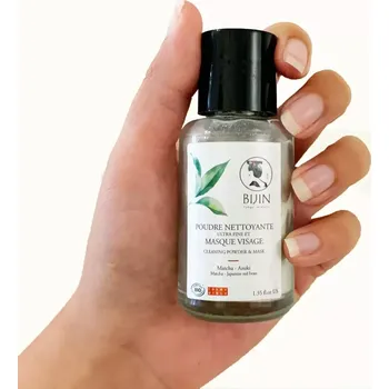 Pleťová maska Bijin čistící prášek a pleťová maska a adzuki a matchou 2 v 1 30 ml