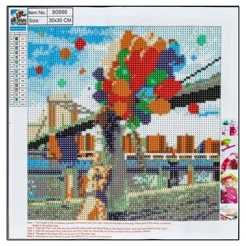 Set školních potřeb Diamentowa mozaika pełna - Bridge 30x30 80886