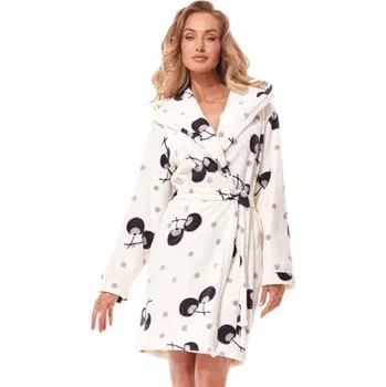 Dámské noční prádlo Dámský župan Crazy ecru L&L šampaň S