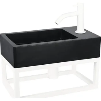 Koupelnový nábytek Koupelnový nábytek s umývátkem Differnz HURA L čedič/bílá 24 x 40 x 22 cm 38.006.08