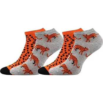 Dámské ponožky Ponožky DUO 01 levhart 39-42 (26-28)