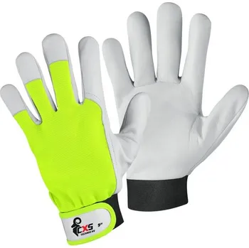 Pracovní rukavice Canis (CXS) Kombinované pracovní rukavice TECHNIK HV - Žlutá | 8