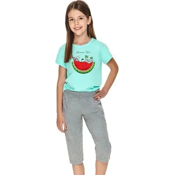 Dívčí pyžamo Valentina 2709/2710/1 TARO tyrkys světlá 098