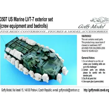Plastikový model 1/35 US Marine LVT-7 exterior set - crew equipment
