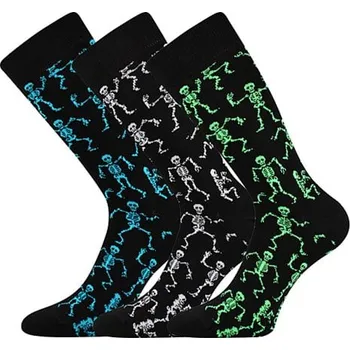 Pánské ponožky Společenské ponožky Lonka DESKELETON mix 29-31 (43-46)